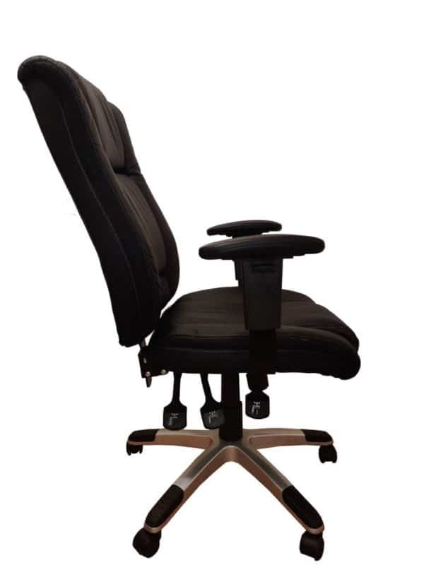 כסא מנהלים דגם גוצ´י ניקל דמוי עור